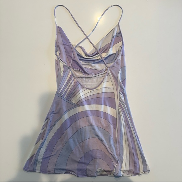 Emilio Pucci Purple and White Mini Dress - Picture 4 of 5